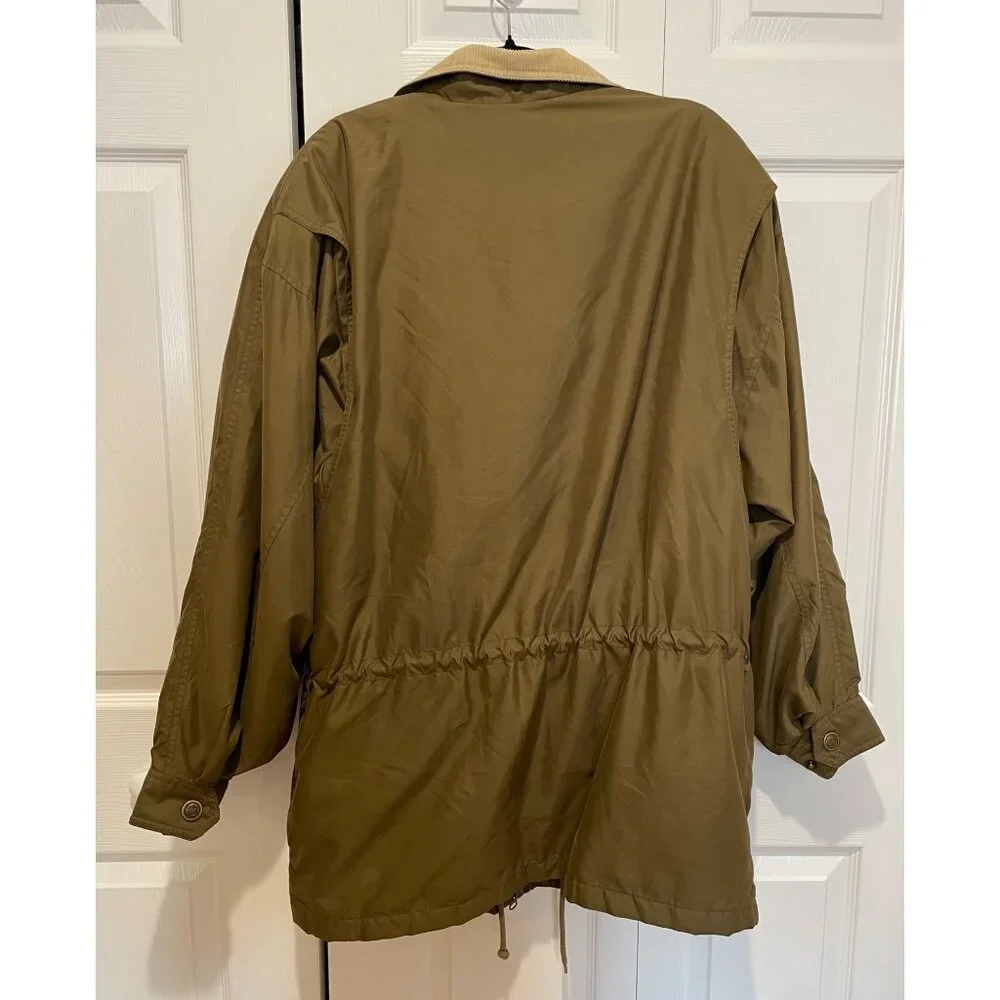 Vtg Marc Studio Oversized Chore‎ Jacket Barn Coat Size M Corduroy Collar Grunge